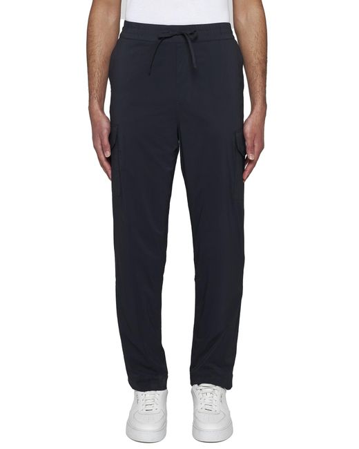 Canada Goose Black Logo Patch Drawstring Cargo Trousers for men