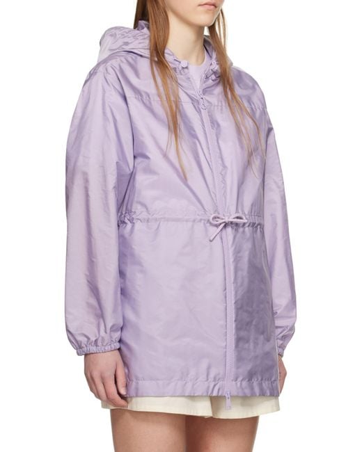 Moncler Purple Filira Drawstring Hooded Jacket
