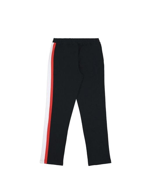 EA7 Black Logo Side Striped Sweatpants for men