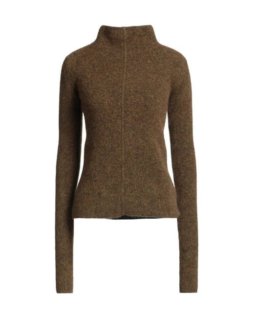 Rick Owens Green Solid Color Knit Top