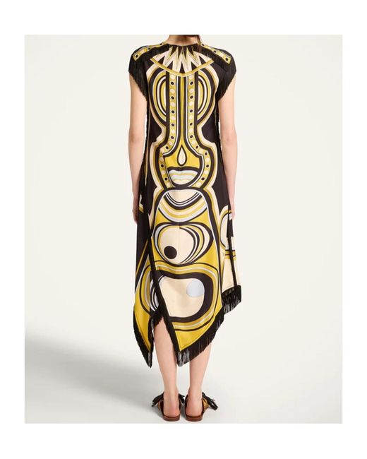 LaDoubleJ Metallic Scarf Dress