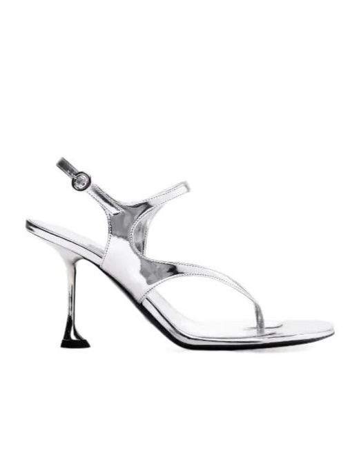 Proenza Schouler White Leather Heeled Sandals