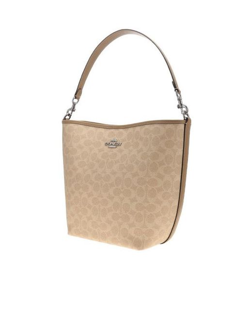 COACH White Snap Shoulder Bag