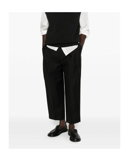 Jil Sander Black Tailored Pants for men