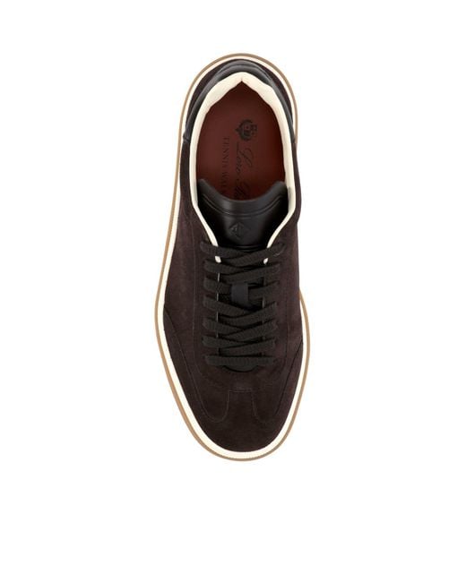 Loro Piana Brown Tennis Walk German Army Trainers