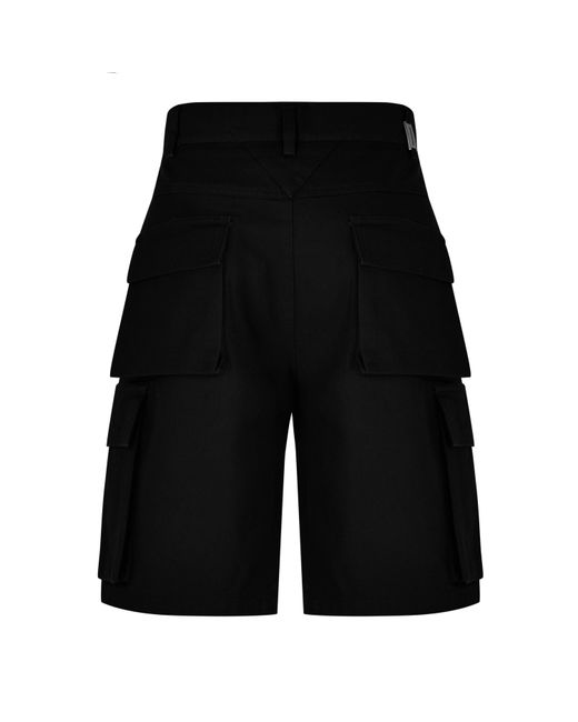 Represent Black Solid Color Shorts for men