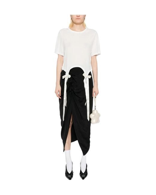 Simone Rocha White Lyocell Fiber T-Shirt