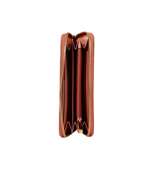 Ferragamo Pink Logo Details Wallet
