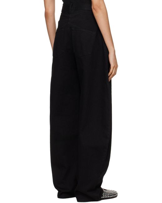 Alaïa Blue Alaïa High-Waist Round Jeans