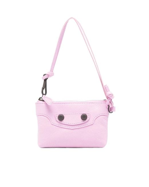 Balenciaga Pink Le City Zipped Pouch Bag