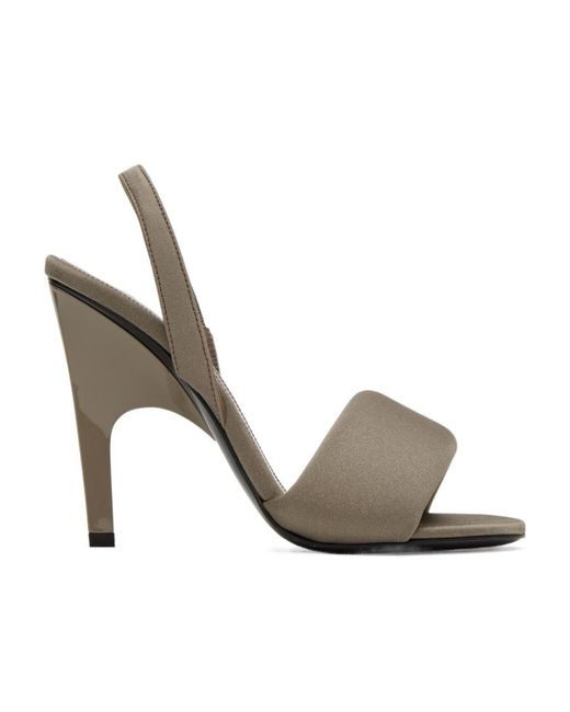The Attico Metallic Open-Toed High-Heeled Sandals