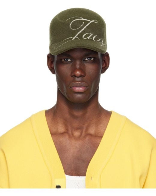 Jacquemus Yellow Khaki 'The Atelier' Baseball Cap for men