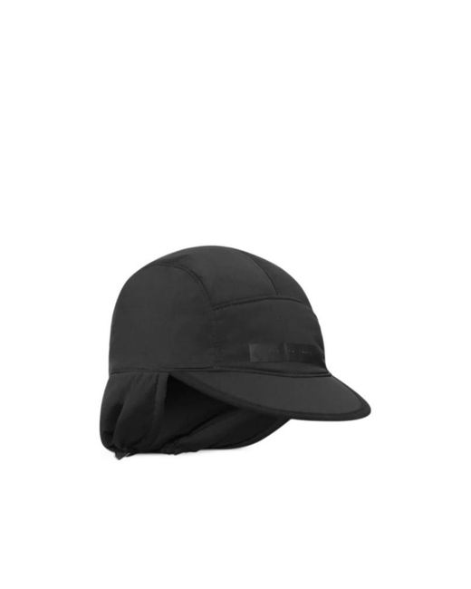 HELIOT EMIL Black Ophitic Reversible Baseball Cap for men