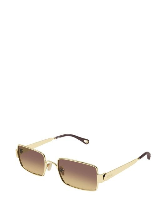 Chloé Multicolor Chloé Eyewear Rectangle Frame Sunglasses