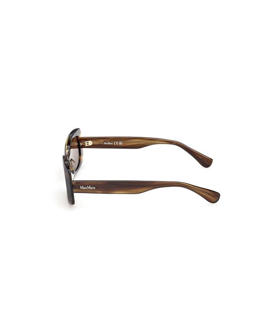 Max Mara Multicolor Rectangular Frame Sunglasses