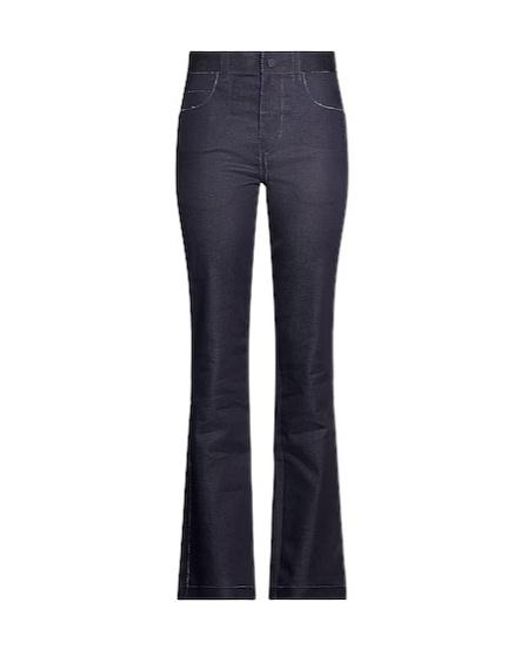 Marni Blue Dark Wash Flare Jeans