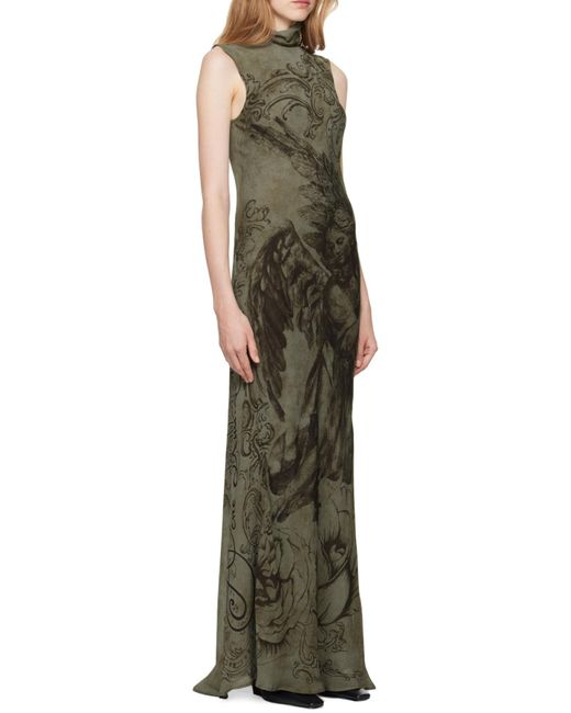 Acne Multicolor Printed Mesh Dress
