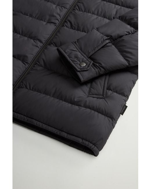 Woolrich Blue Lightweight Down Jacket for men