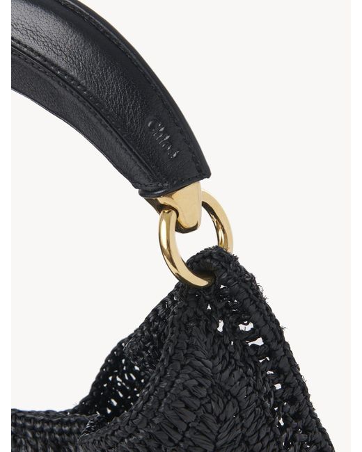 Chloé Blue Chloé Summer Banana Woven Top Handle Bag