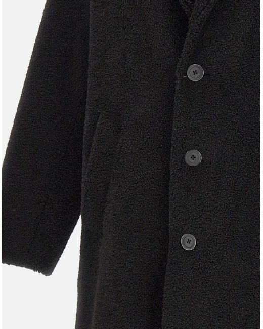 Herno Black Long-Sleeved Button-Up Coat for men