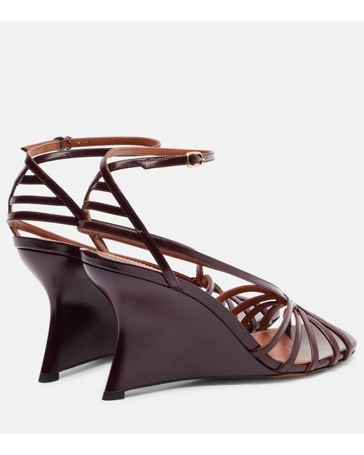 Zimmermann Brown Square-Toed High-Heeled Sandals