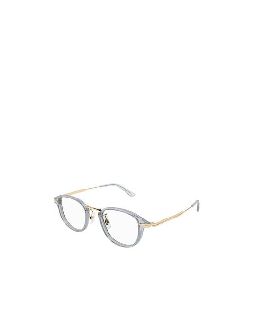 Montblanc White Eyewear Round Optical Glasses for men