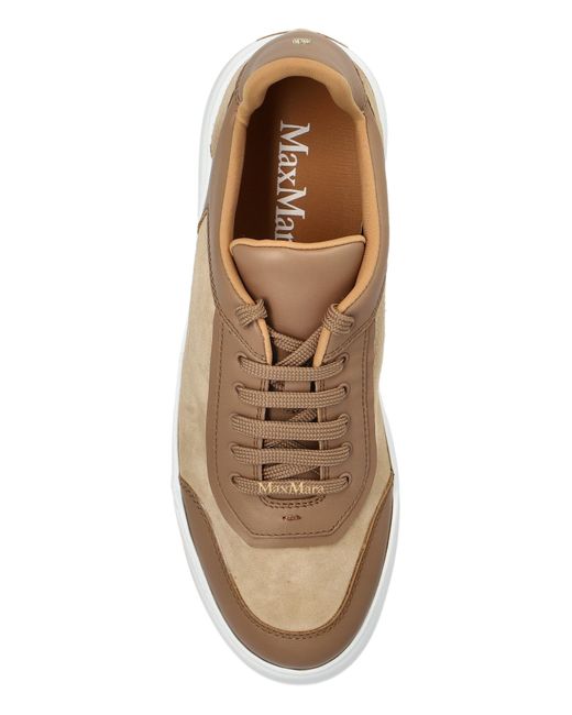 Max Mara Brown Urban Suede Sneakers