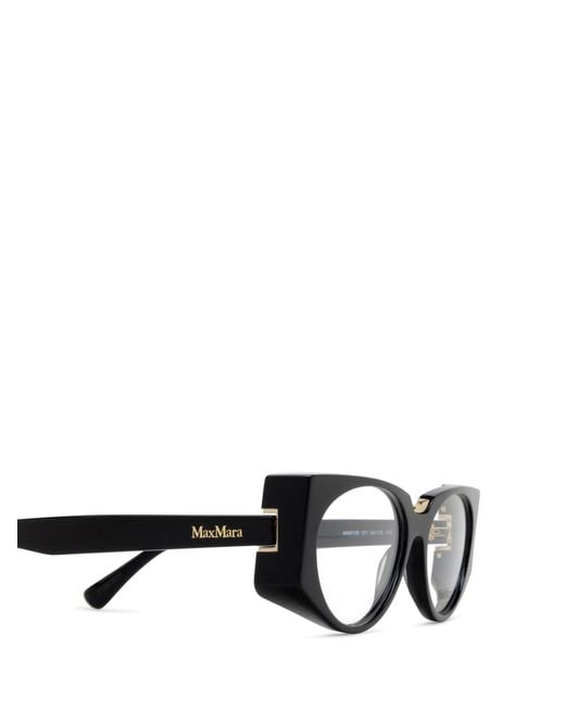 Max Mara White Oval Frame Glasses