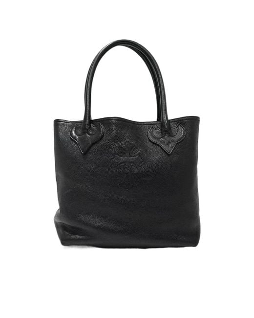 Chrome Hearts Black Top Handle Tote Bag for men