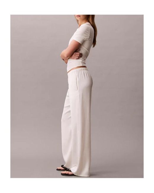 Calvin Klein Pink Wide-Leg Pants