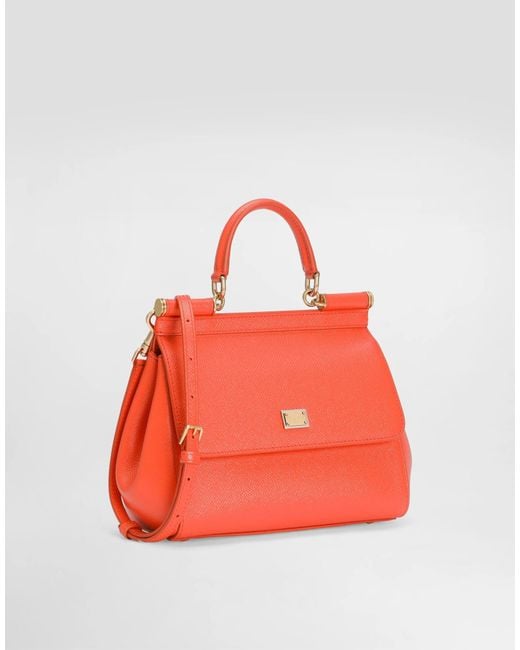 Dolce & Gabbana Red Medium Sicily Handbag