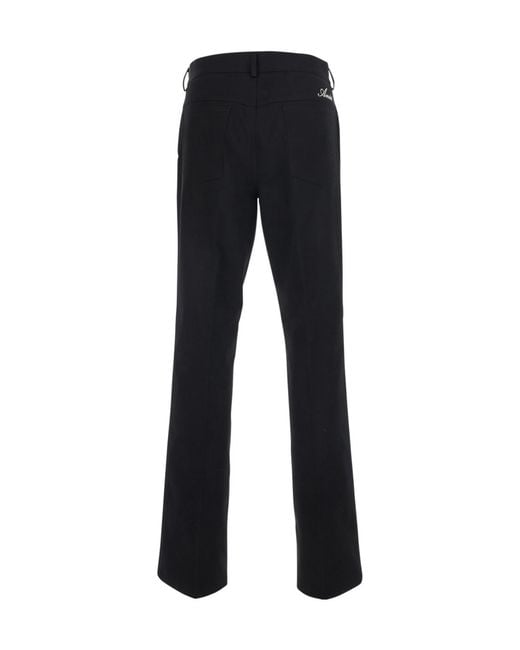 Amiri Black Slim High-Rise Pants for men