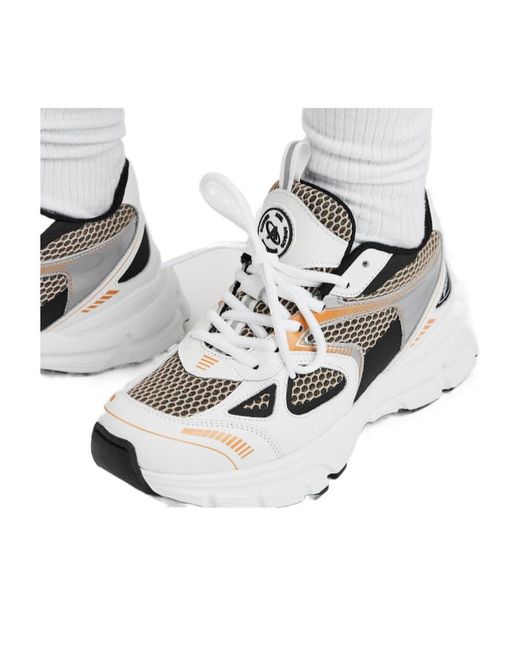 Axel Arigato White Marathon Leather And Mesh Trainers