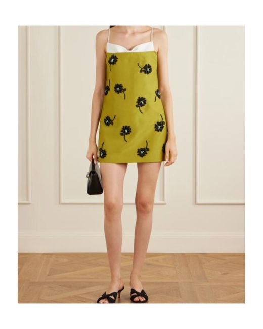 ShuShu/Tong Green Floral Dress