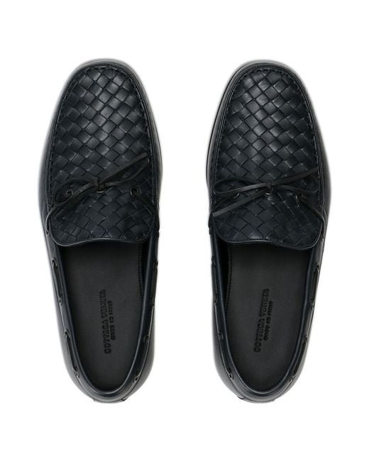 Bottega Veneta Black Knitted Details Business Casual Shoes for men