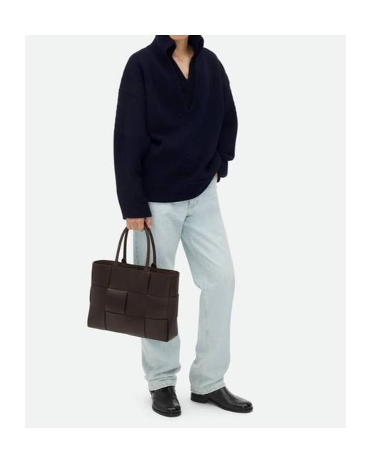 Bottega Veneta Black Arco Tote Bag for men