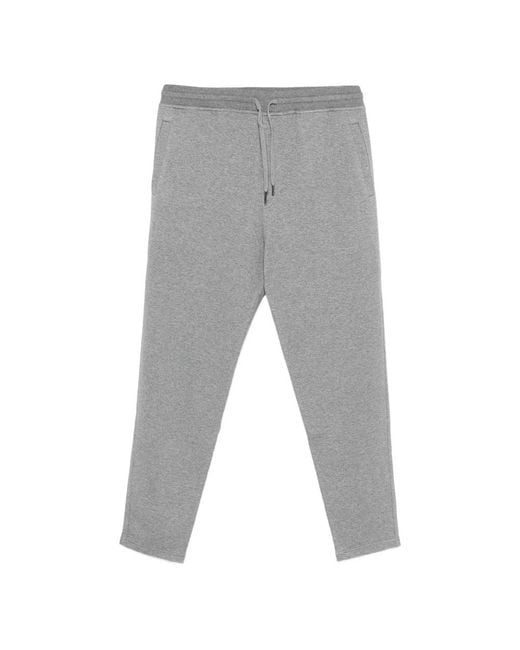 Brunello Cucinelli Gray Drawstring Straight Leg Pants for men