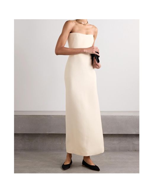 Gabriela Hearst White Tube Top Dress