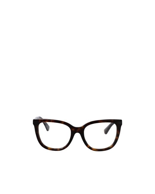 Burberry White Eyewear Square Frame Glasses