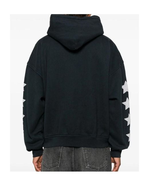 Rhude Black Cambridge State Champs Hoodie for men