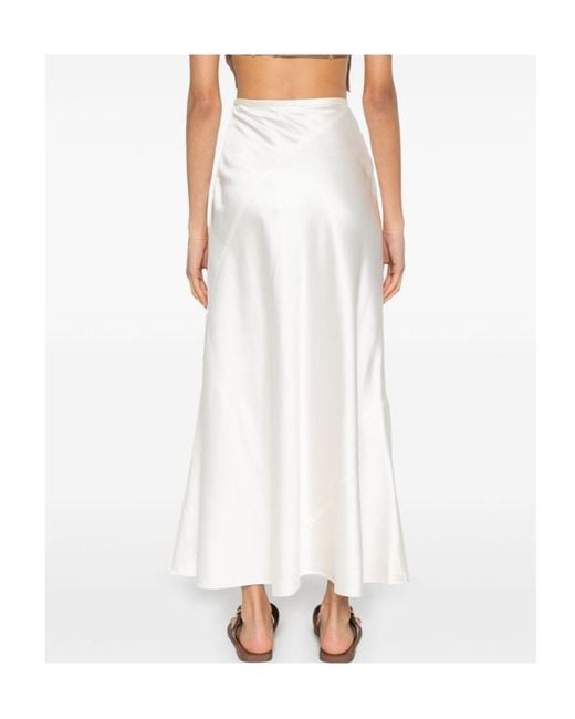 Zimmermann White Harmony Bias Midi Skirt