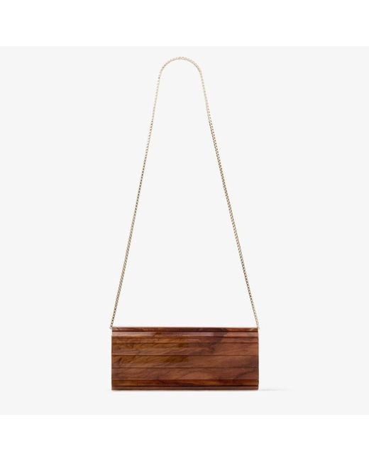 Jimmy Choo Brown Sweetie Clutch Bag
