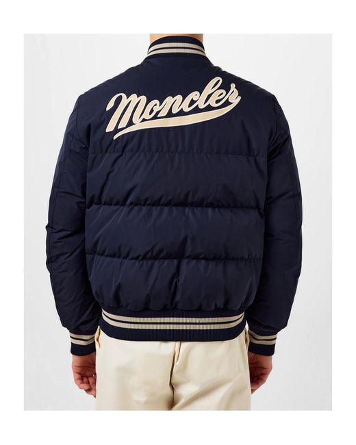 Moncler Blue Latelin Logo Down Jacket for men