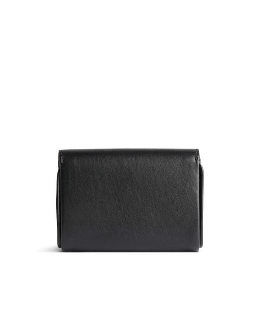 Balenciaga Black Rodeo Card Holder With Flap