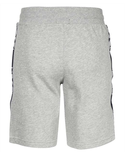 Emporio Armani Gray Pattern Shorts for men