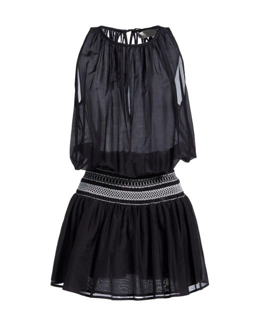Tory Burch Black Color-Block Sleeveless Dress