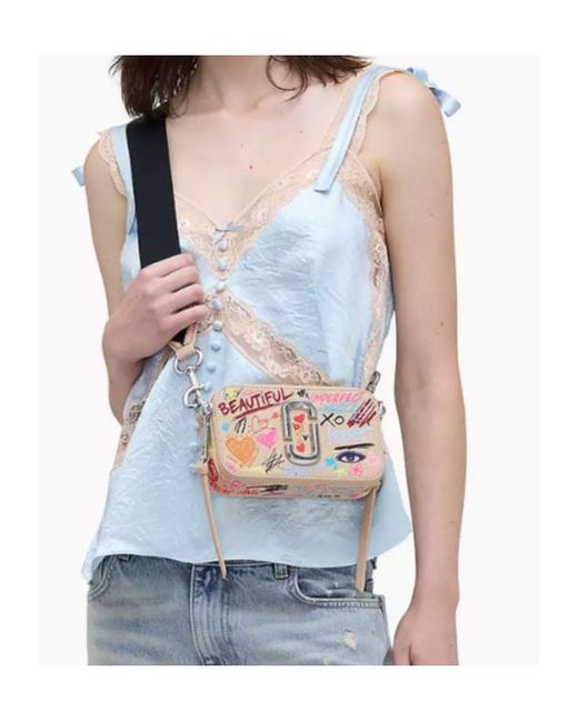 Marc Jacobs Multicolor The Punk Scribble Snapshot Crossbody Bag