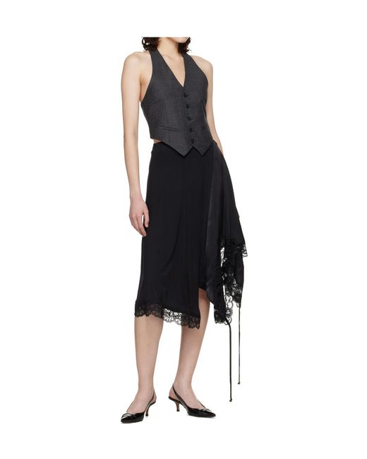 Vetements Black Backless Vest