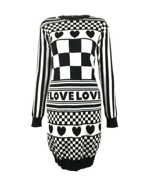 Moschino Black Logo Dress