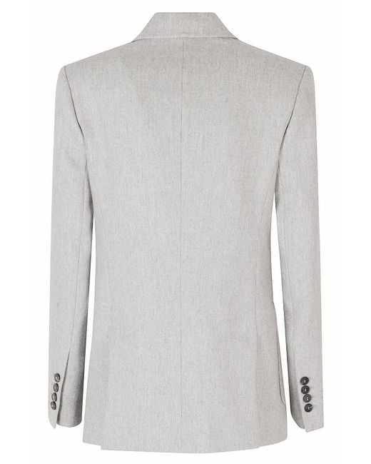 Eleventy Gray Double-Breasted Suit Jacket